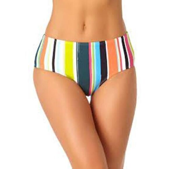 1232 Anne Cole Mid Rise bikini Swim Bottom MUJLTI sz XL - Picture 1 of 1